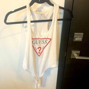GUESS white bodysuit, worn only a handful of times